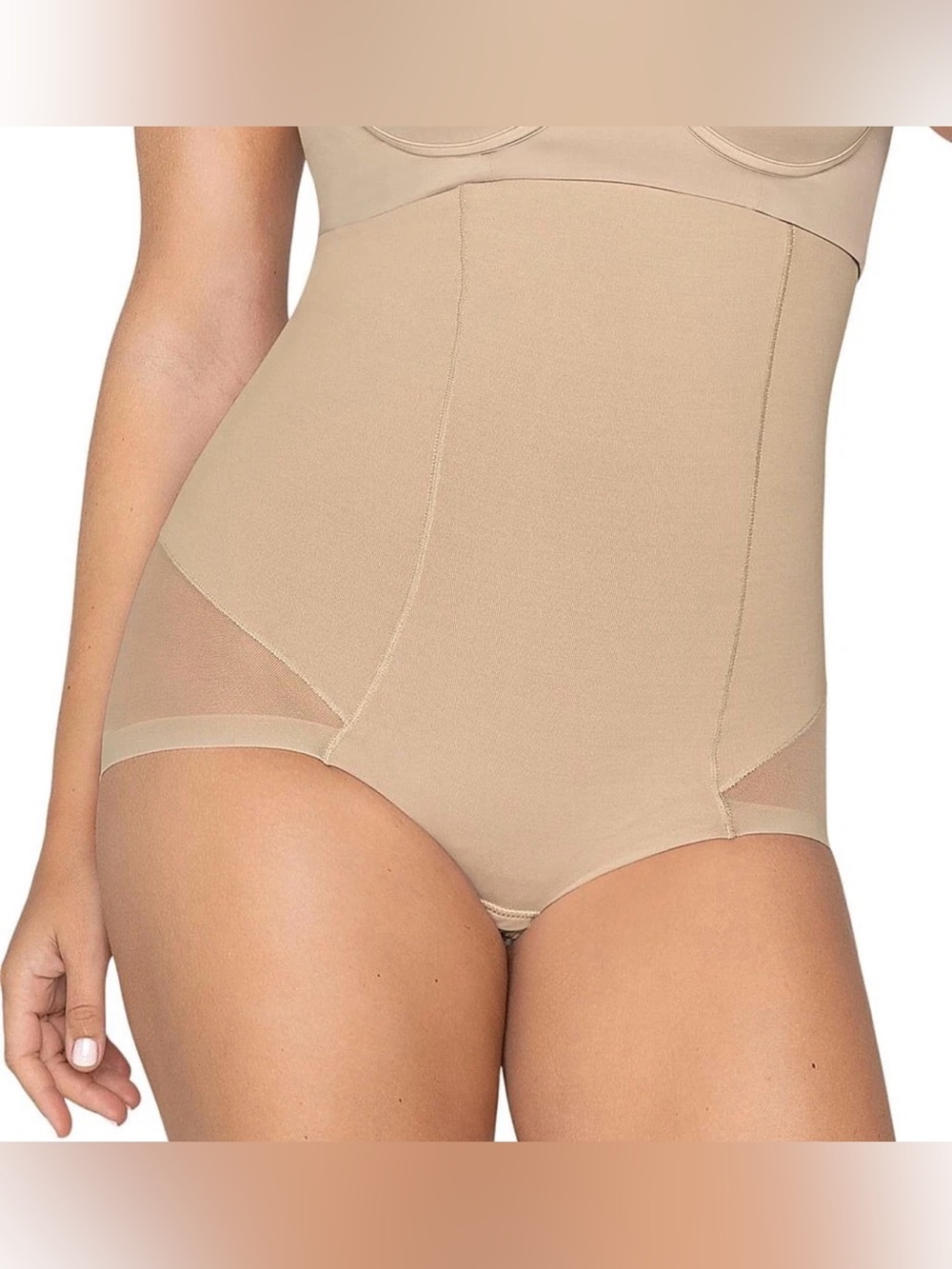 Leonisa Firm Tummy Control Extra High Waisted Shapewear Panty for Women M Nude